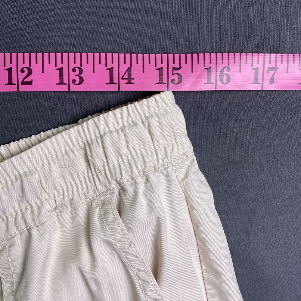 Magaschoni Cream Lightweight Wide Leg Pants with Pockets Casual Size L - Picture 4 of 10